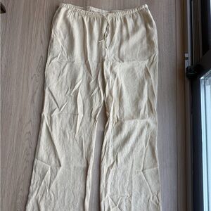 Cream H&M Women Lounge Pants size Large